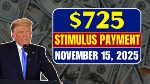 $725 Stimulus Payment for Everyone on November 15, 2025: Don’t Miss Your Eligibility Check