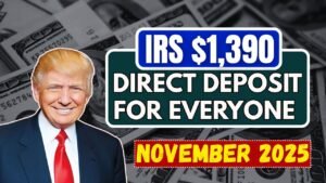 IRS $1,390 Direct Deposit For Everyone – Check Your November Payment Date